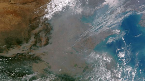China's terrible smog seen from space
