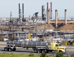 The Chevron oil refinery in Richmond, Calif., on March 9, 2010.