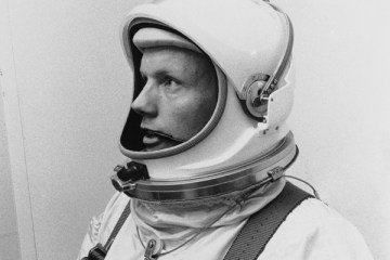 image: Astronaut Neil Armstrong as pilot for the Gemini VIII mission, March 6, 1966.
