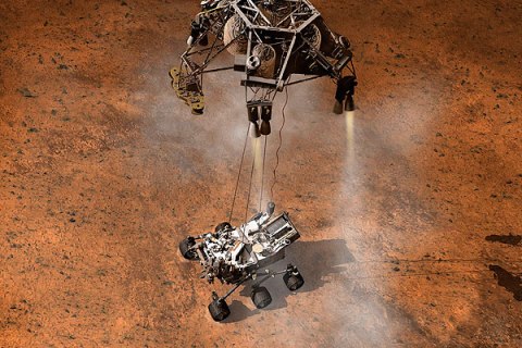 NASA's Curiosity rover touches down
