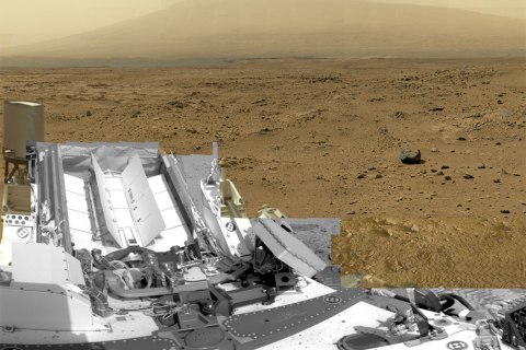 A full-circle view released by NASA on June 20, 2013, combined nearly 900 images taken by NASA's Curiosity Mars rover, generating a panorama with 1.3 billion pixels in the full-resolution version.