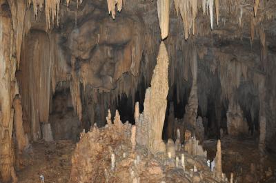 The interior of Yok Balum cave in Belize, where scientists harvested a telltale stalagmite
