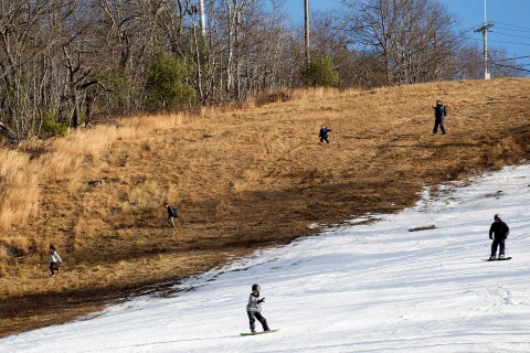 Snowsports Continue Despite A Lack Of Snow