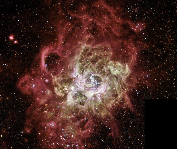 Firestorm of Star Birth in Galaxy M33