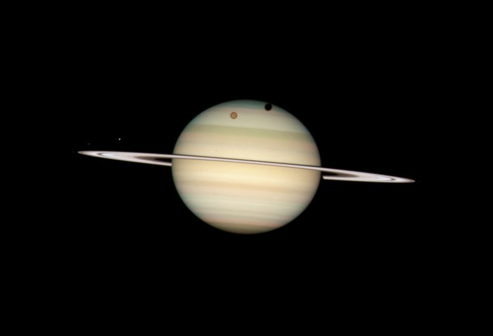  four moons of Saturn