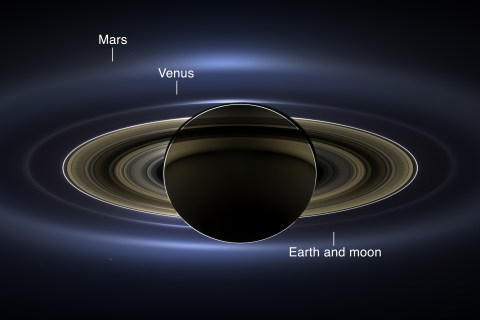 Saturn labeled