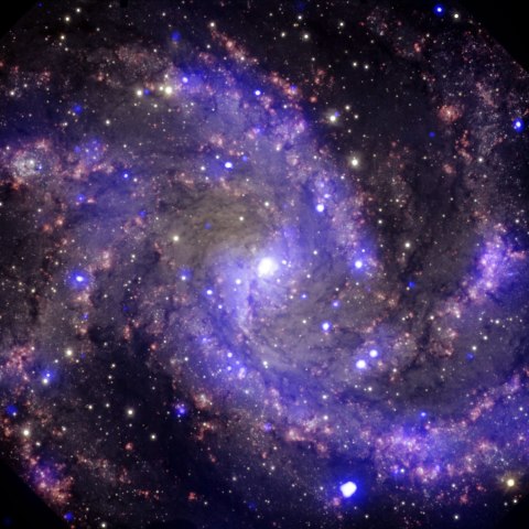 The NGC 6946 medium-sized, face-on spiral galaxy which is about 22 million light years away from Earth, on Nov. 8, 2013.