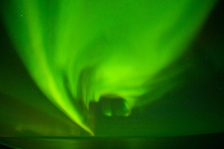Aurora borealis snake over the Arctic National Wildlife Refuge in North Slope, Alaska, on Aug. 28, 2013. This may be the peak of an 11-year cycle.