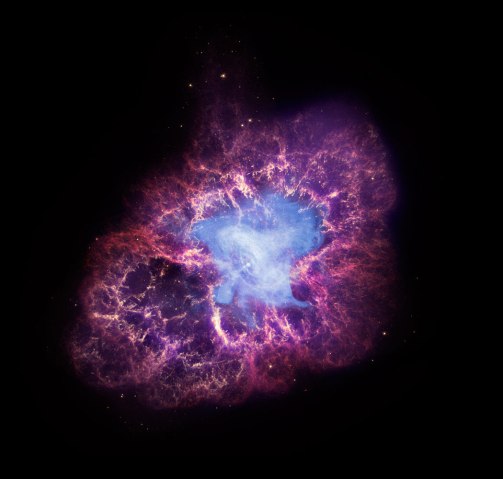 Crab Nebula, Spitzer Telescope, Nov. 23, 2009.