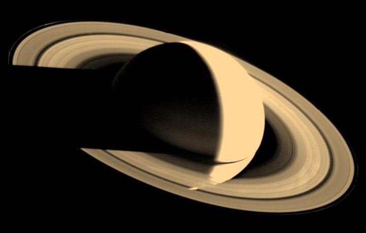 Saturn, Voyager 1, Nov. 16, 1980.